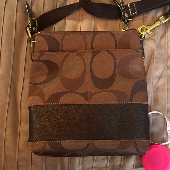 Brown and Black Designer Crossbody Bag- Coach - Picture 5 of 15
